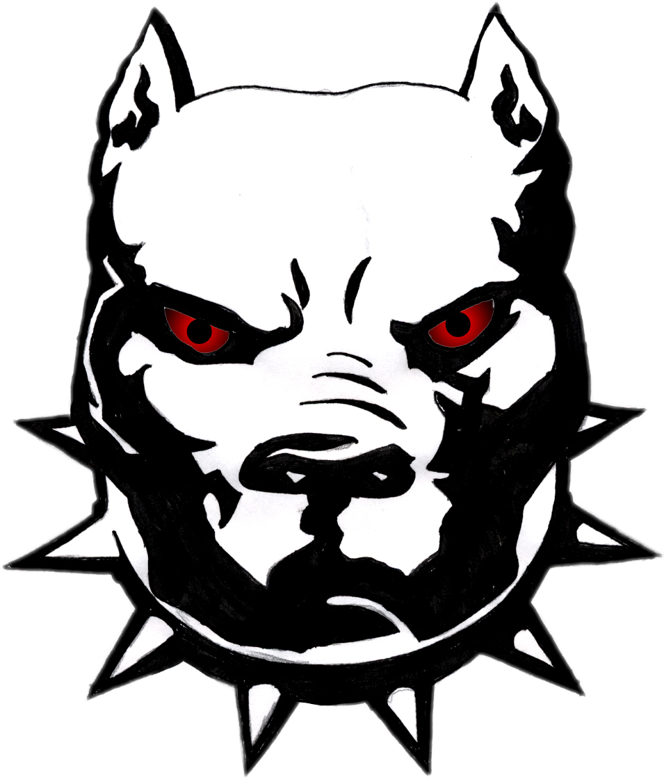 Pitbull Drawing Face Clipart (955x1118), Png Download