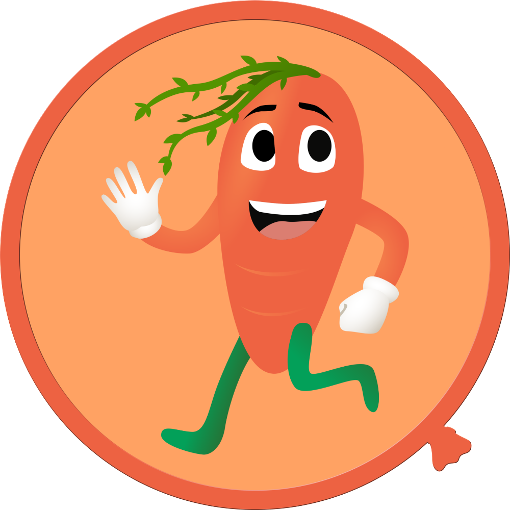 Cartoon Fruit And Vegetable Wall Decals - Clip Art - Png Download (1000x1000), Png Download
