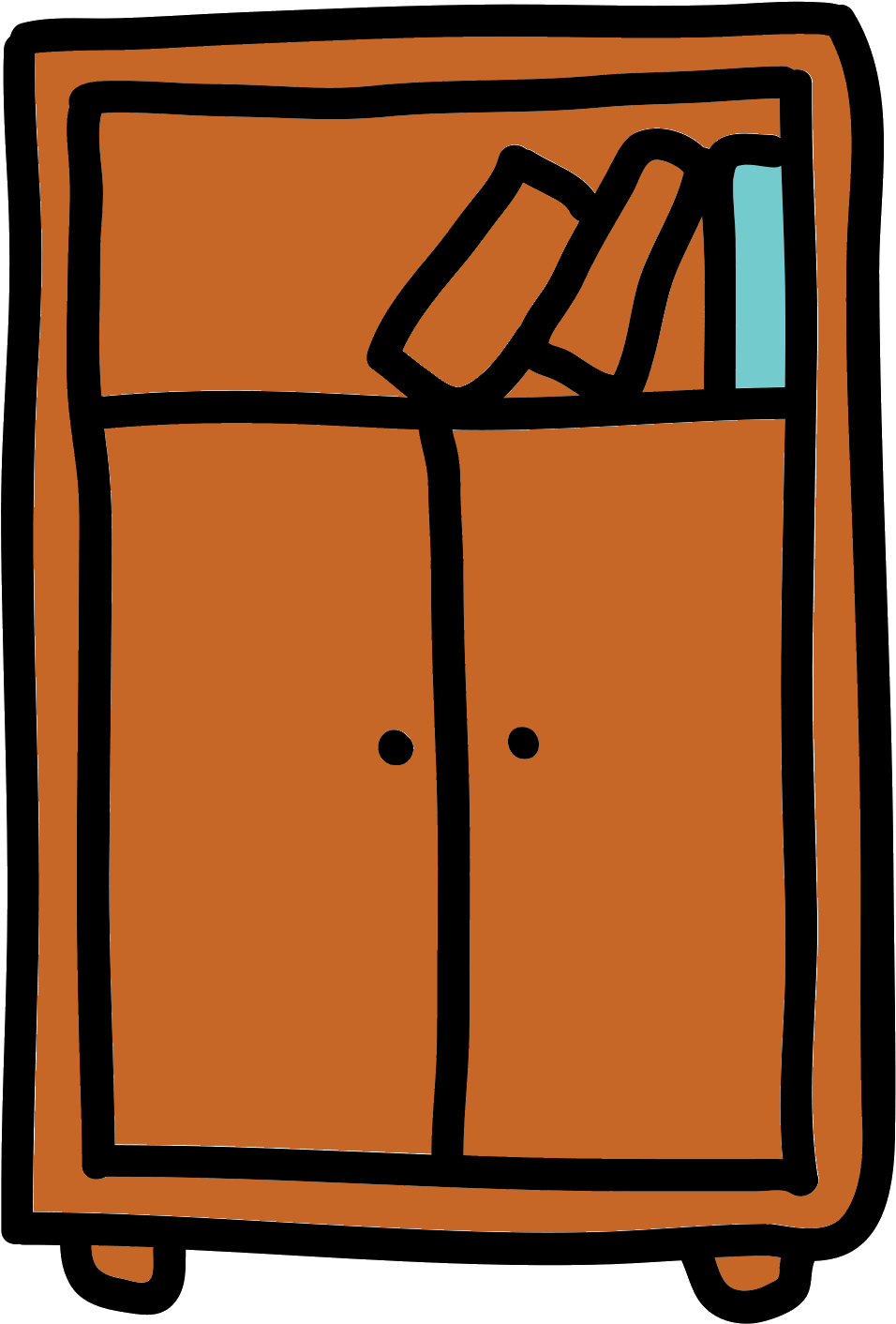 This Icon Is Square In Shape With Two Doors On Front - Icon Clipart (1600x1600), Png Download