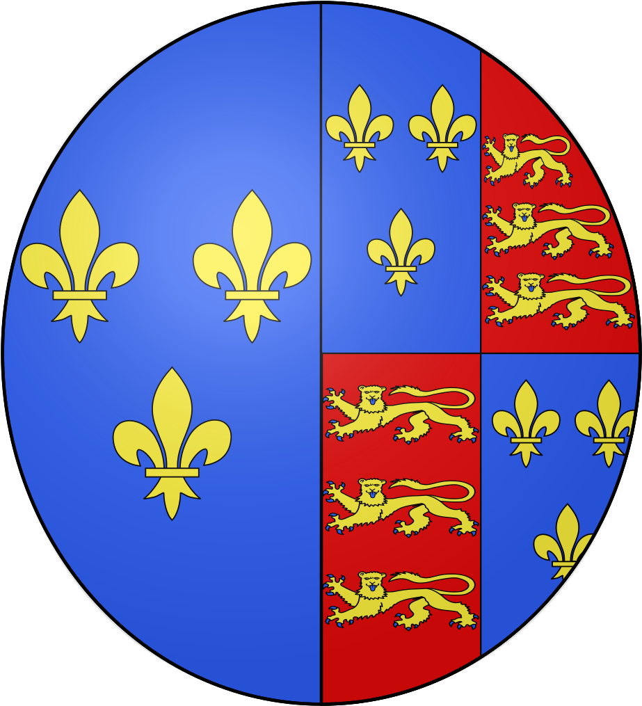 Arms Of Mary Tudor Of Brittany, Queen Of France - Blason Ville Fr Les Essarts-le-roi (yvelines) Tile Clipart (932x1024), Png Download