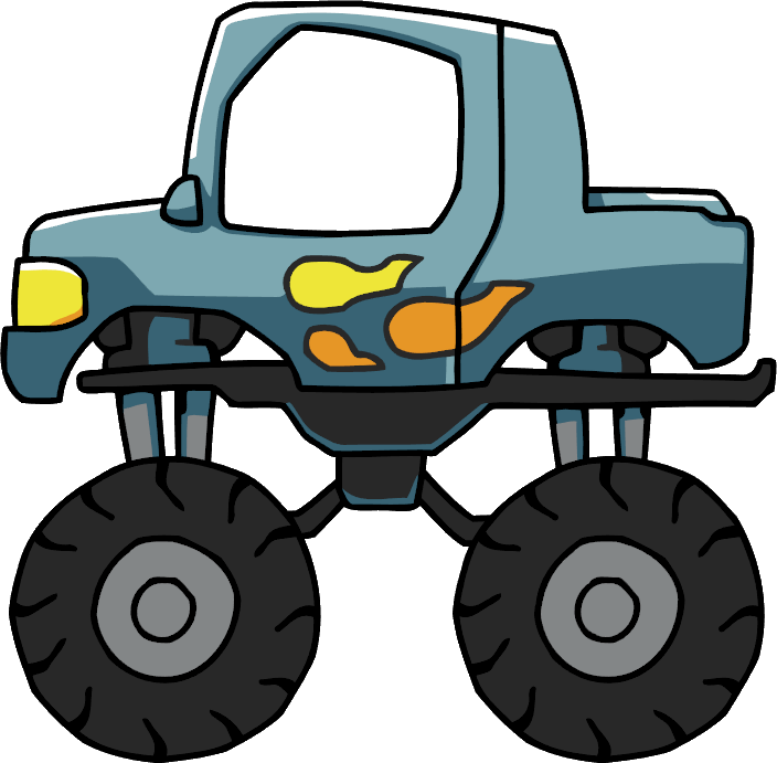 Elemental Clipart Truck - Clipart Monster Truck Png Transparent Png (704x691), Png Download