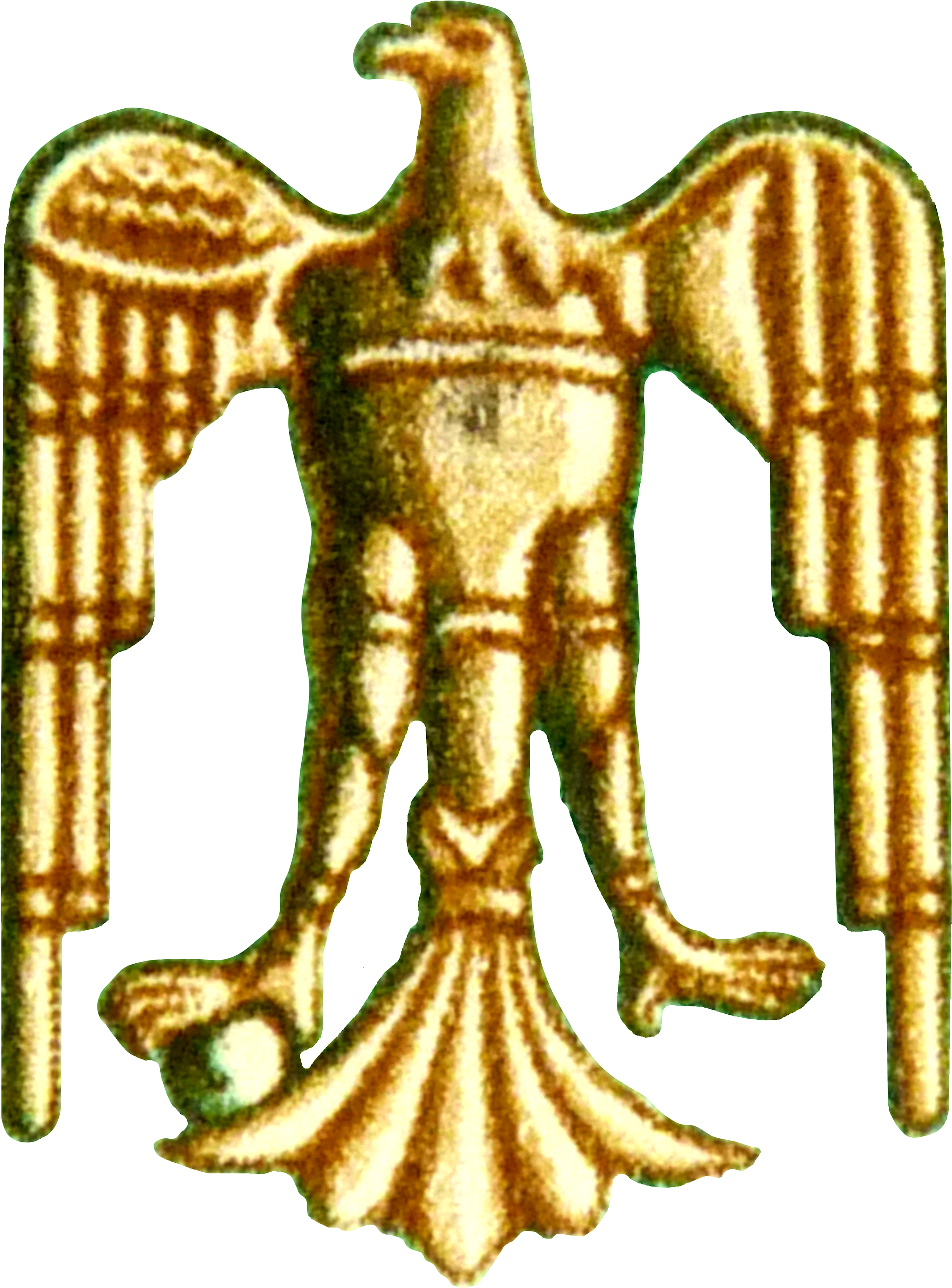 Original 'eagle Of Saladin' Stone Carving, From The Clipart (3000x3866), Png Download