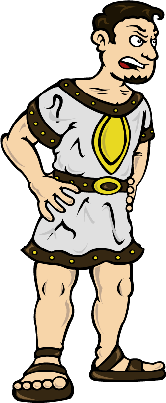 Rōmulus, Rōmulus Was The Son Of - Cartoon Clipart (800x1000), Png Download