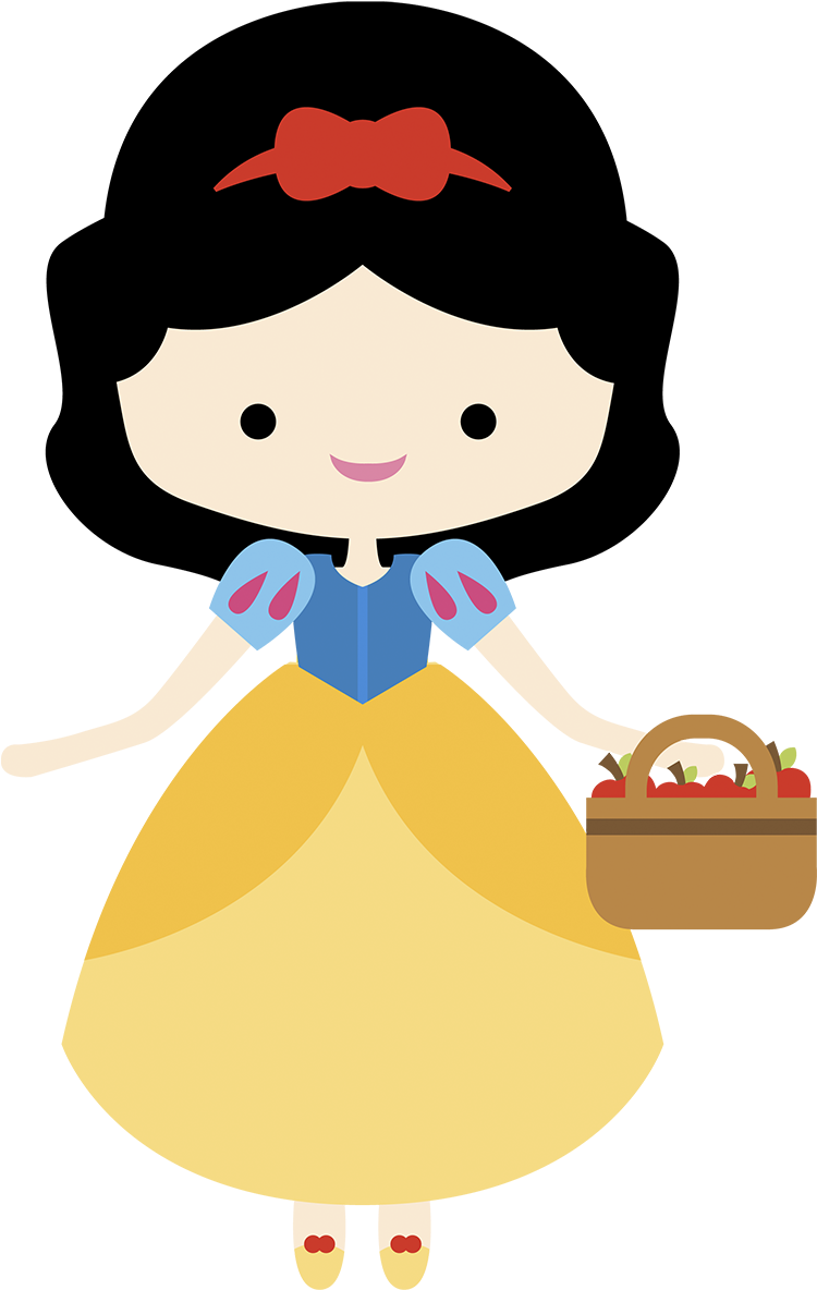 Branca De Neve Imagens Png Pinterest - Cute Disney Princess Clipart Transparent Png (1200x1200), Png Download