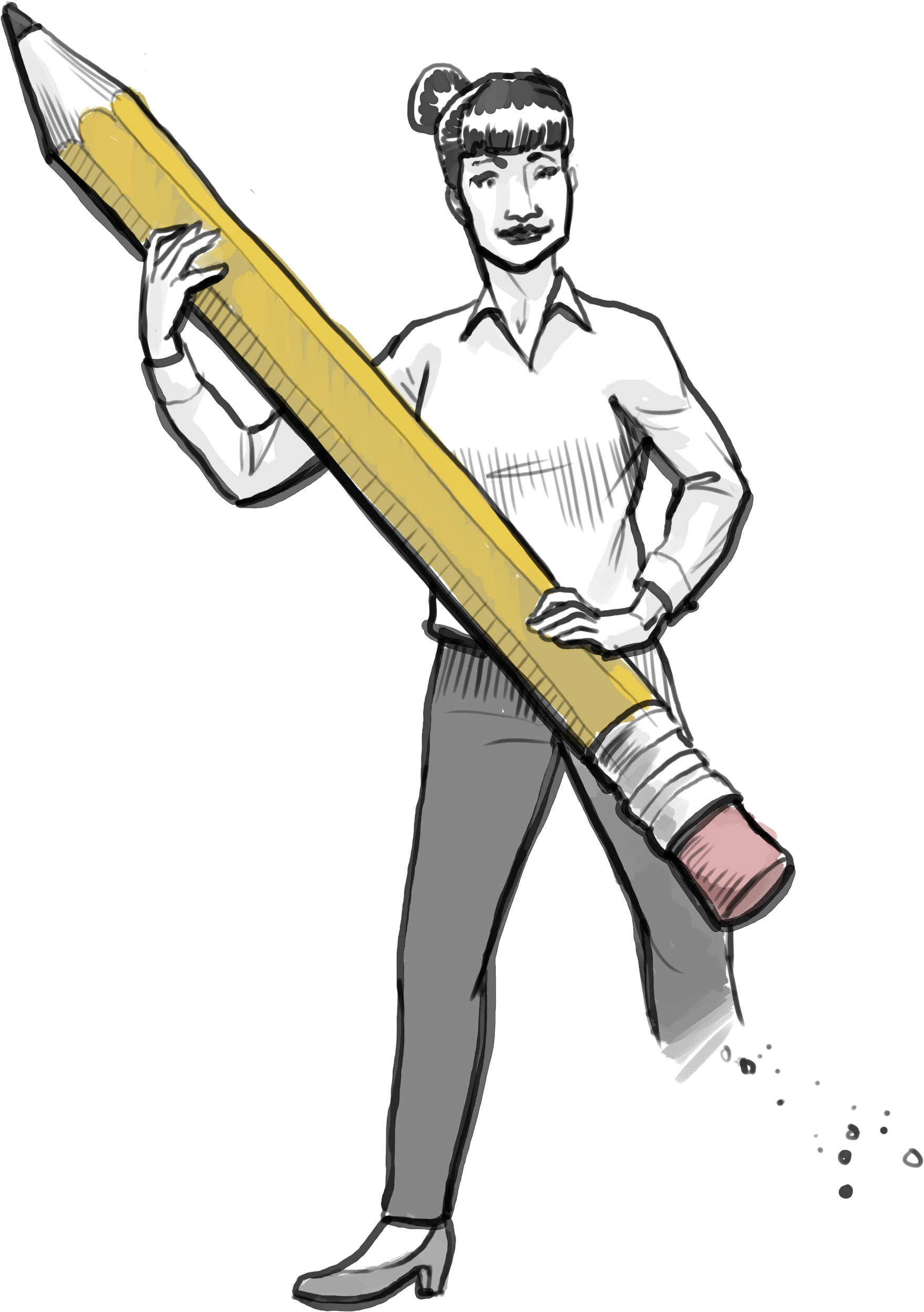 Eraser Clipart Sketch - Right To Erasure - Png Download (1758x2496), Png Download