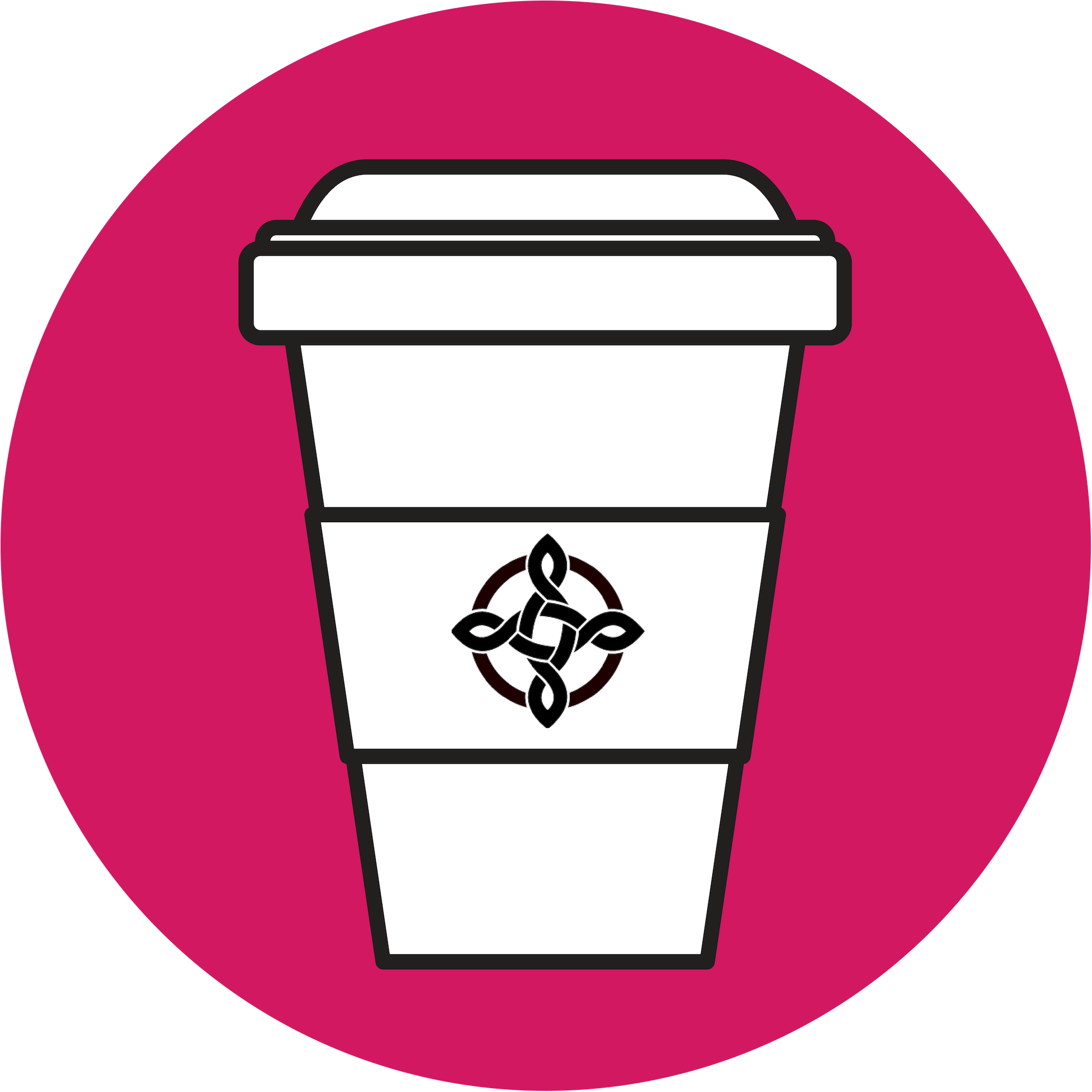 Cav A Coffee Badge “ - Vector Graphics Clipart (2000x2000), Png Download