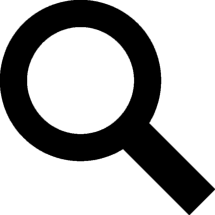 Bobcat Footprint Clipart - Search Icon Svg White - Png Download (720x720), Png Download