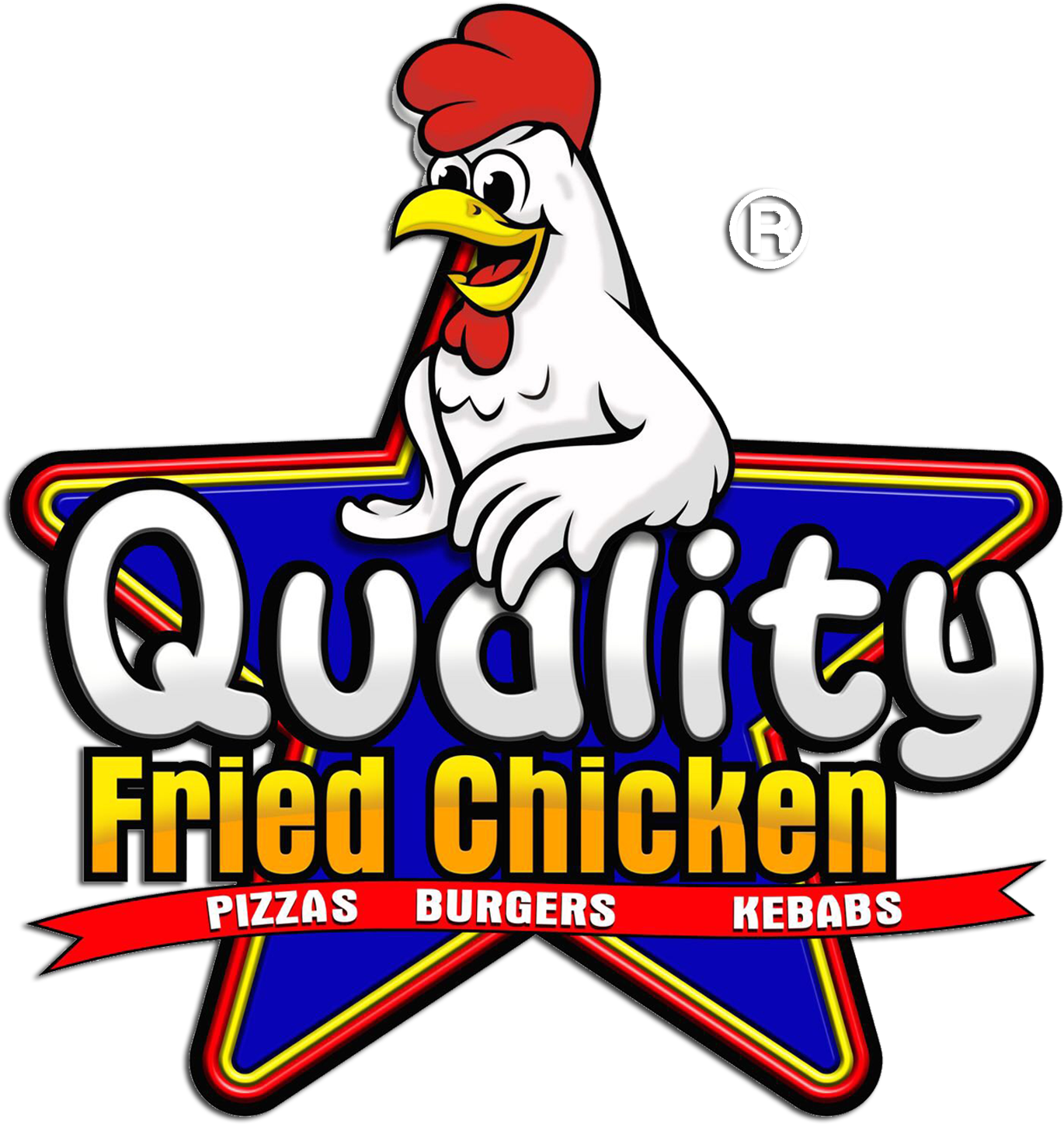 Qfc Quality Fried Chicken - Fried Chicken Clipart (1400x1480), Png Download