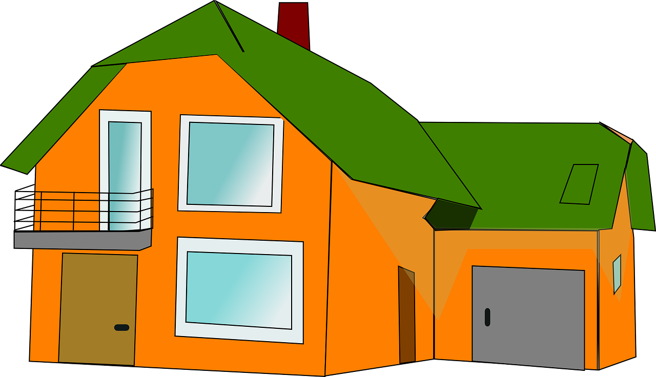 Balcony Clipart House Balcony - House Clipart With Garage - Png Download (960x552), Png Download