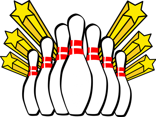 Bowl Clipart Ten Pin - Ten Pin Bowling Clip Art - Png Download (640x480), Png Download