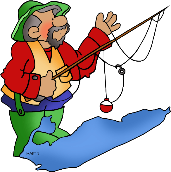 Famous Lacations In Ohio - Fisherman Clip Art - Png Download (648x638), Png Download