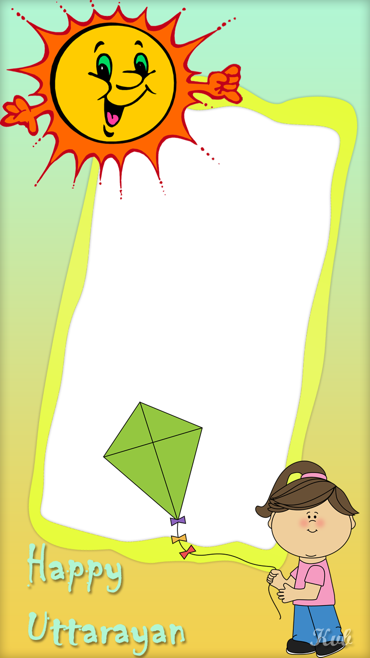 Girl Flying Frame Freeproducts - Sun Clipart - Png Download (720x1280), Png Download