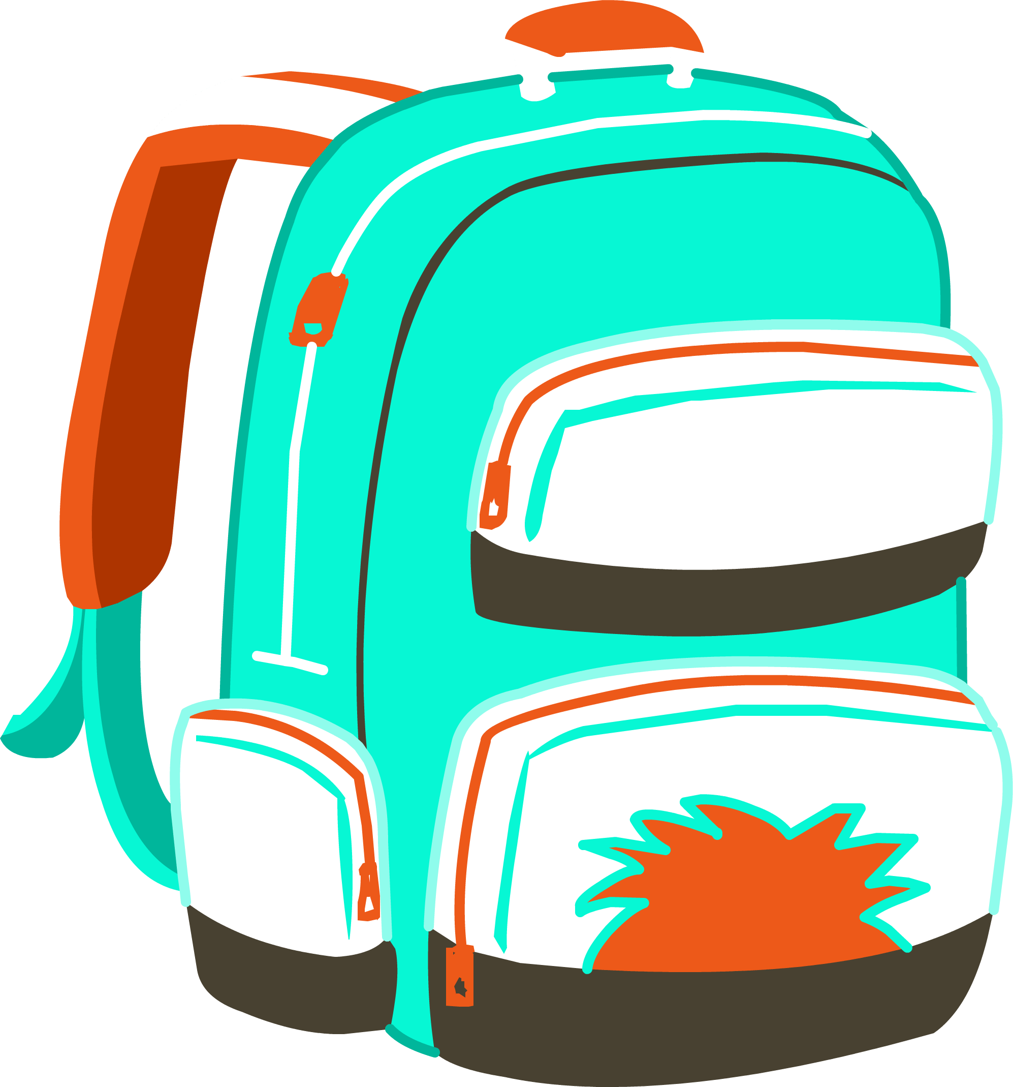 Codigo De Mochila Free Penguin Clipart (1994x2138), Png Download