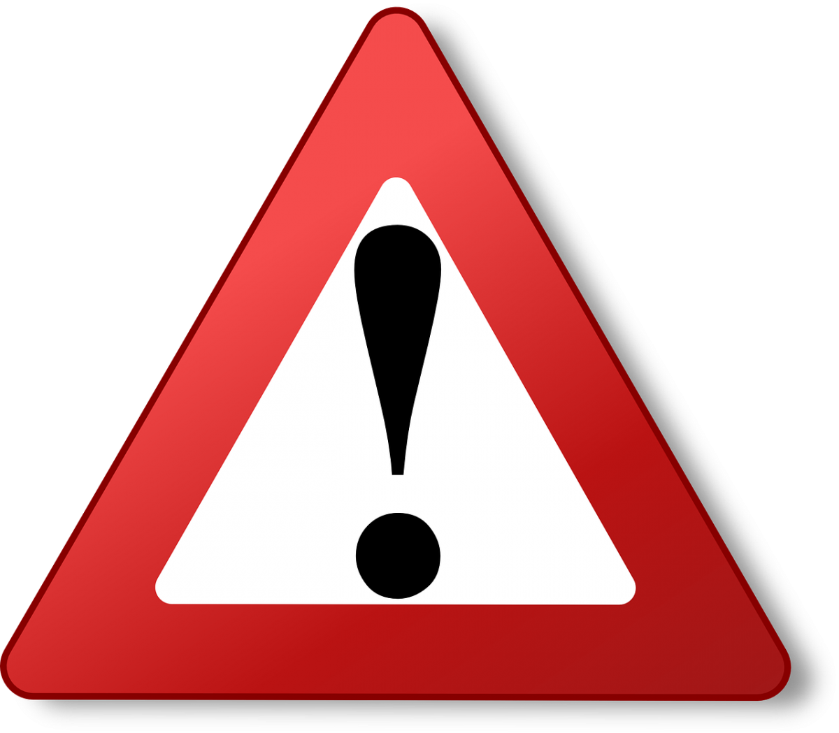 Attention, Final Match Is Going To Start Between - Red Warning Triangle Clipart (1200x1049), Png Download