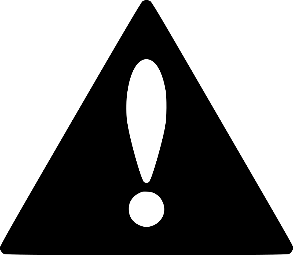 Alarm Alert Attention Beware Caution Danger Error Comments - Safety Symbol Black And White Clipart (980x856), Png Download