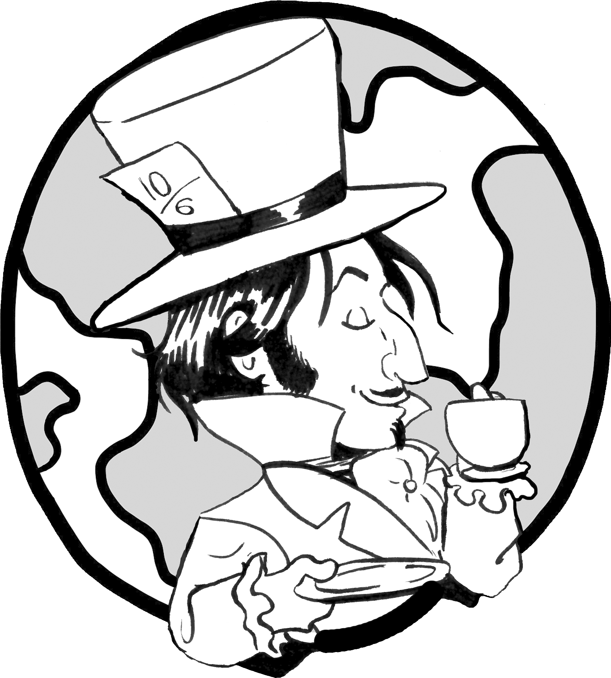 Creator Of Mad Hatter - Author Clipart (2000x2200), Png Download