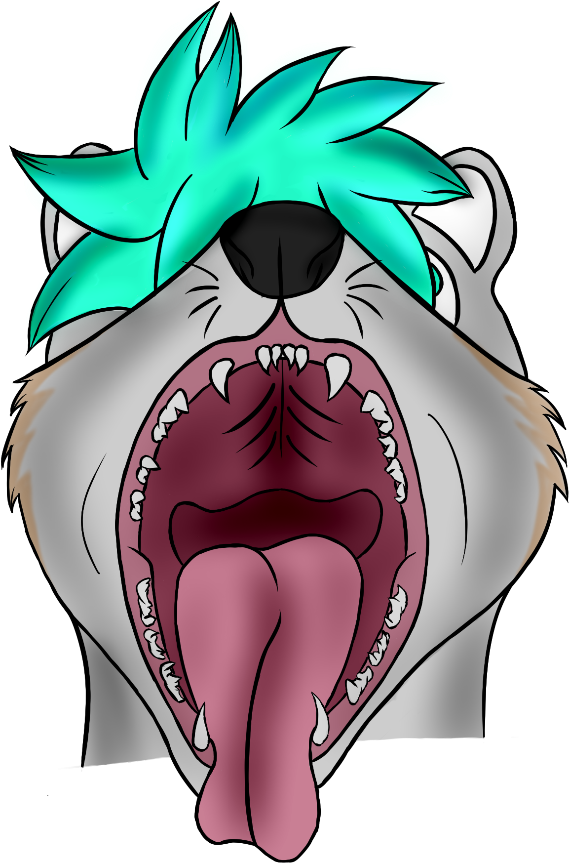 Hungry Otter - Cartoon Clipart (1517x1853), Png Download