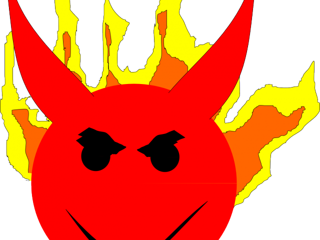 Demon Clipart Devil Emoji - Smiley - Png Download (640x480), Png Download