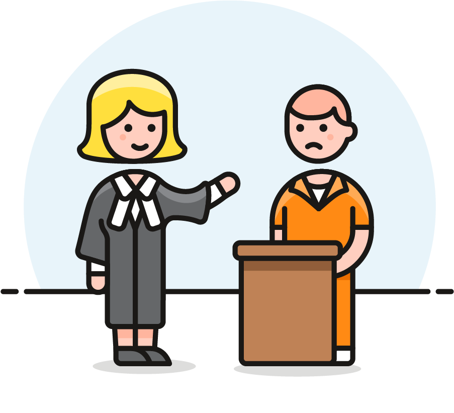 Black And White Library Sentencing Huge - Lawyer Clipart (1025x1148), Png Download