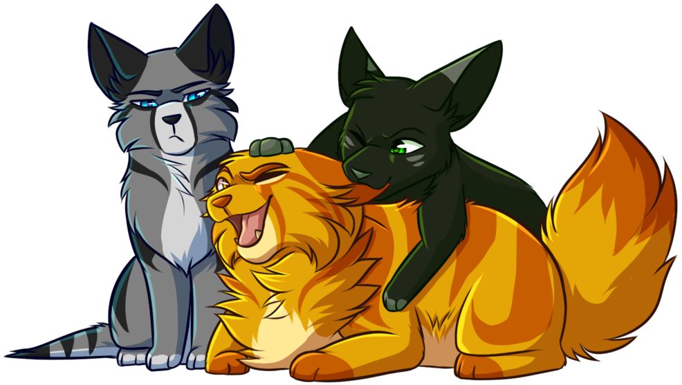 Jayfeather Looks Tired Of Hollyleaf's And Lionblaze's - Art Clipart (1024x642), Png Download