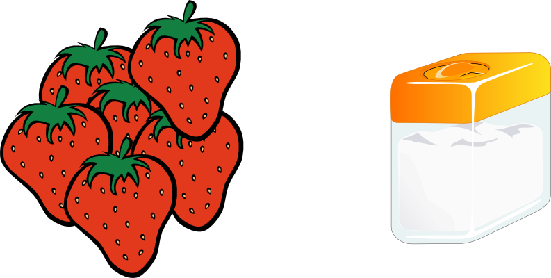 Ingredients - Custom Red Strawberry Shower Curtain Clipart (793x400), Png Download