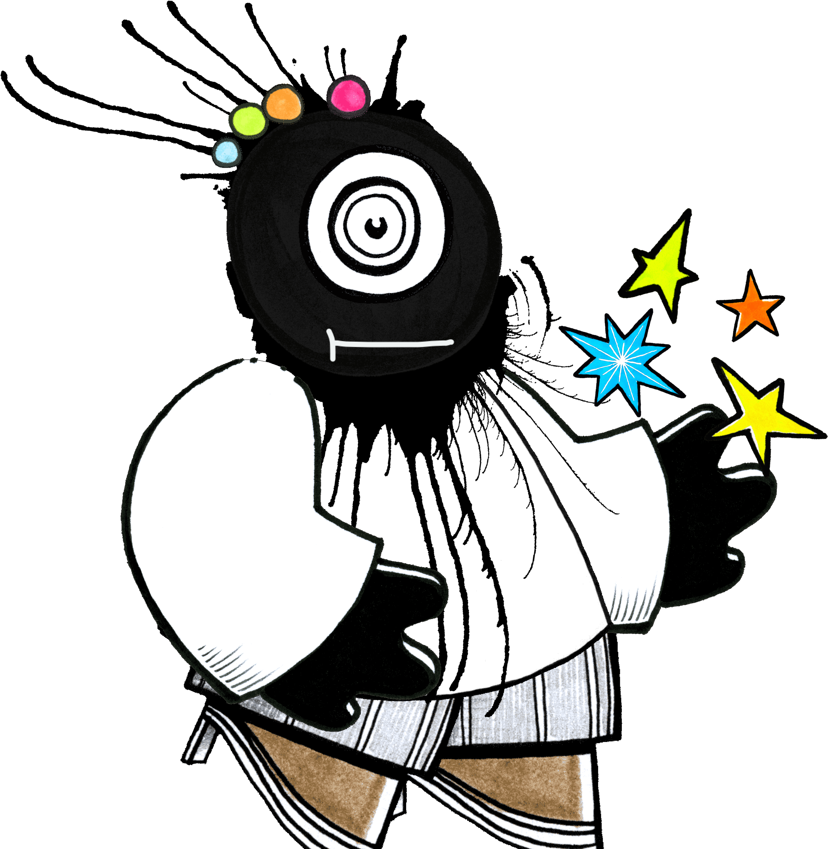 This Guy Is Named Buzz, And He Likes Space Related - Cartoon Clipart (4699x3072), Png Download