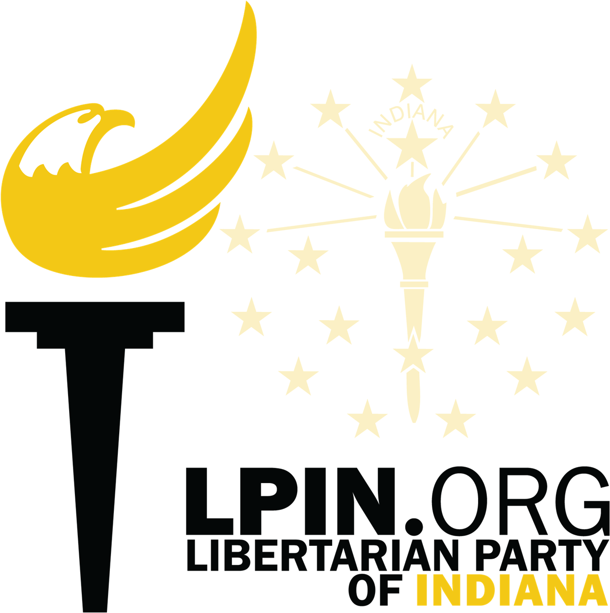 Lpin Logo Black Text, And No Background - Facts About The Libertarian Party Clipart (1280x1280), Png Download
