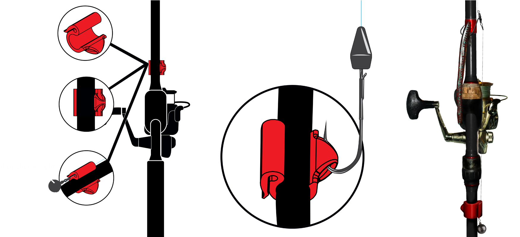 Fishing Clip Snap - Cal Coast Fishing Cali Clip - Png Download (1920x800), Png Download