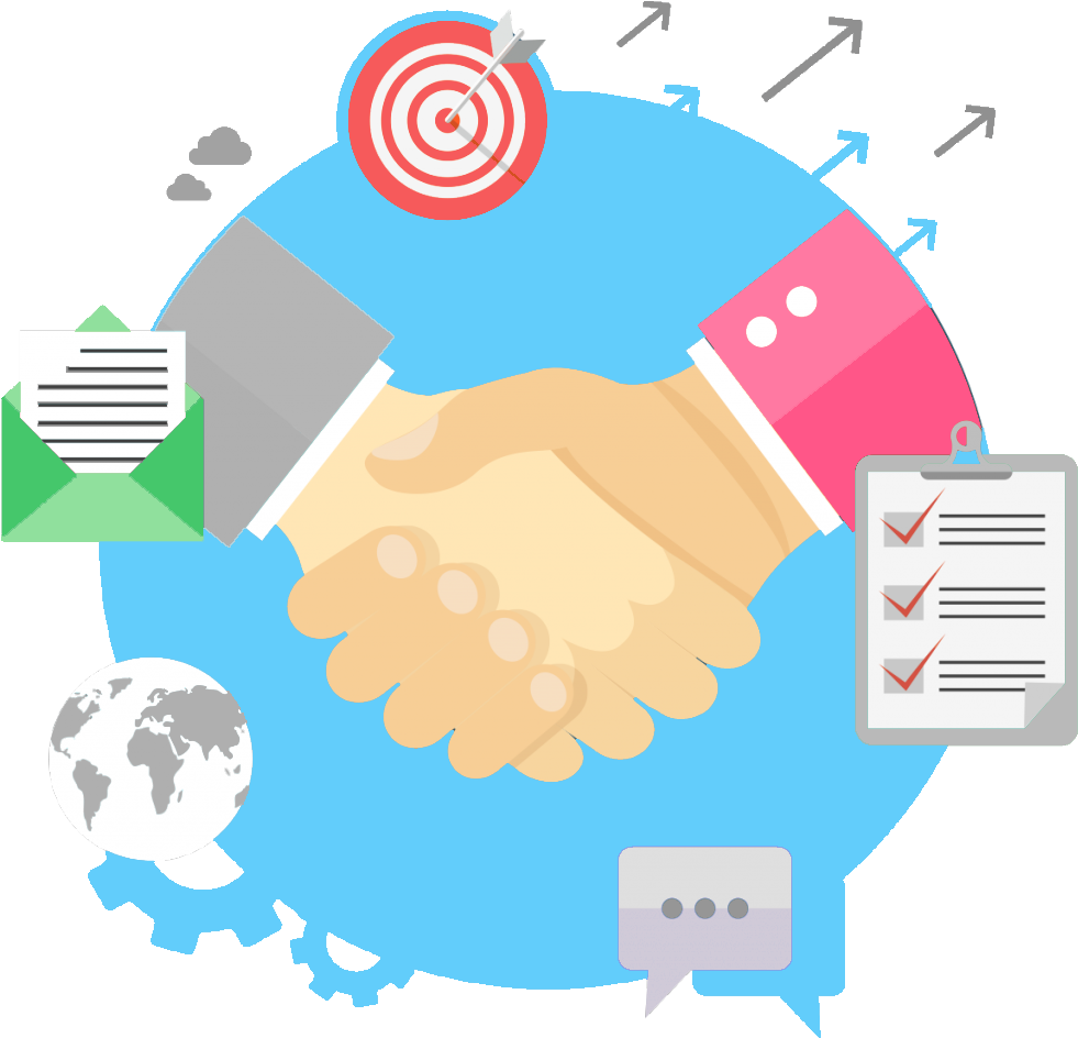 Handshake Clipart Commitment - Business Relationship Business Clipart - Png Download (1024x974), Png Download