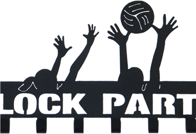 Volleyball Clipart Block - Volleyball En Blanco Y Negro - Png Download (640x480), Png Download