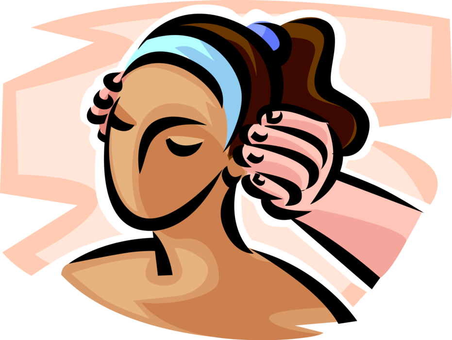 Eyebrow Clipart Illustrator - Massage - Png Download (931x700), Png Download