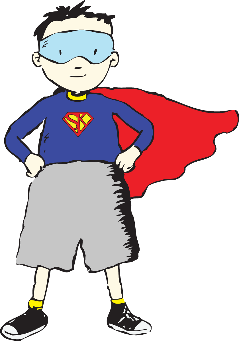 Superkids Resale Consignment A Super Consignment Event - Super Kid Cartoon Clipart (839x1194), Png Download