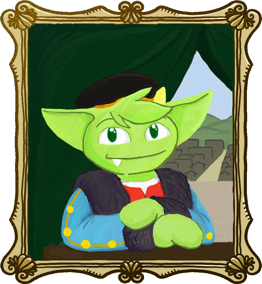 Renaissance-gremlin - - Cartoon Clipart (1000x1000), Png Download
