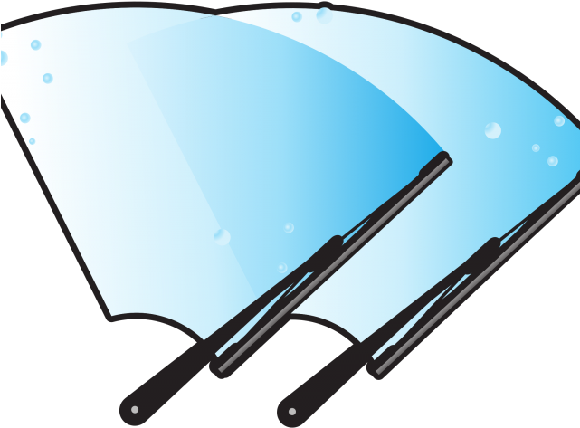 Blue Car Clipart Car Window - Windscreen Wipers Clipart - Png Download (640x480), Png Download
