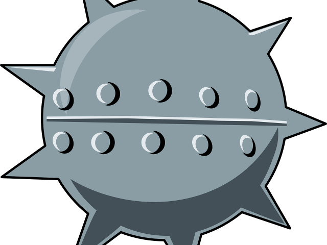 Bomb Clipart Landmine - Naval Mine Cartoon Png Transparent Png (640x480), Png Download