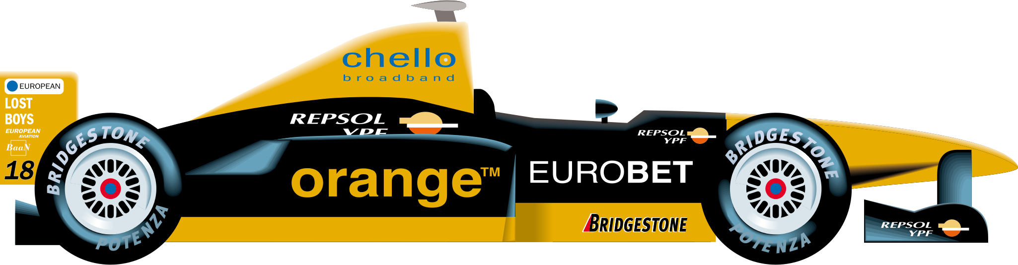 Big Image - Formula 1 Clipart Png Transparent Png (2050x534), Png Download