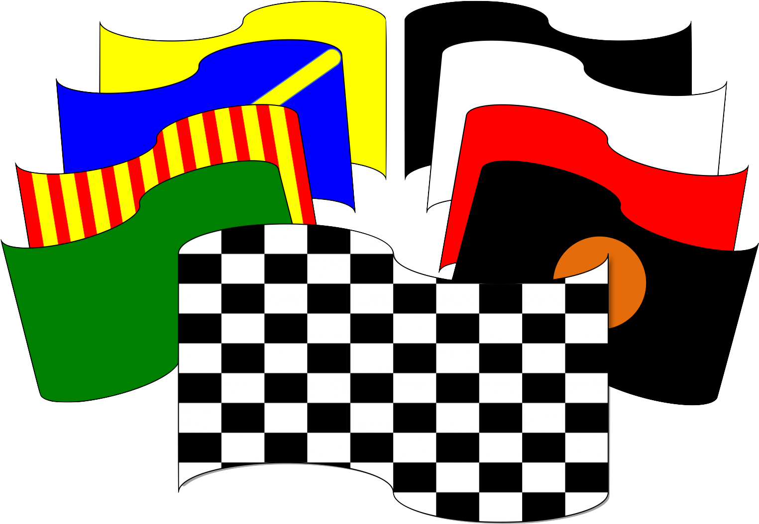 Flags Clipart (1613x1149), Png Download