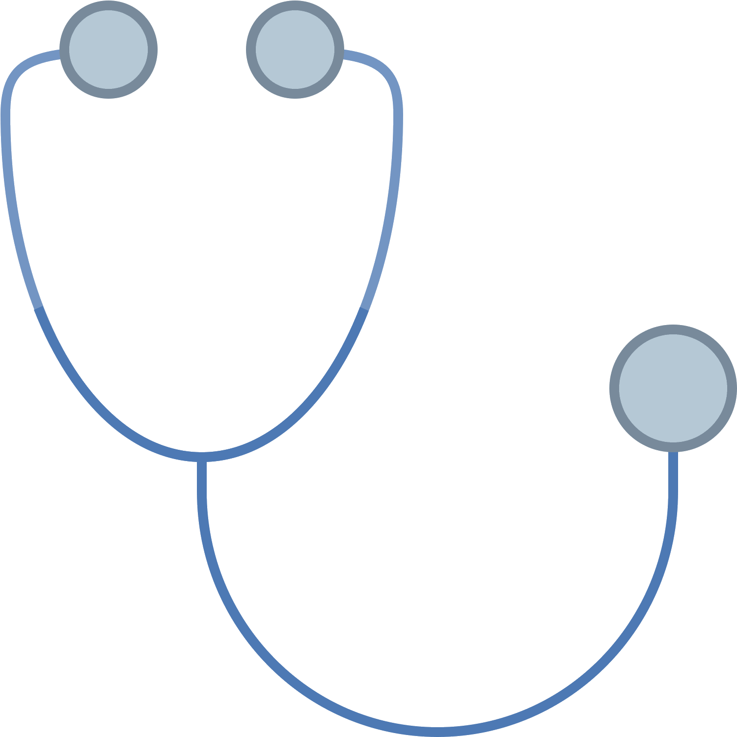 Stethoscope Icon - Portable Network Graphics Clipart (1600x1600), Png Download