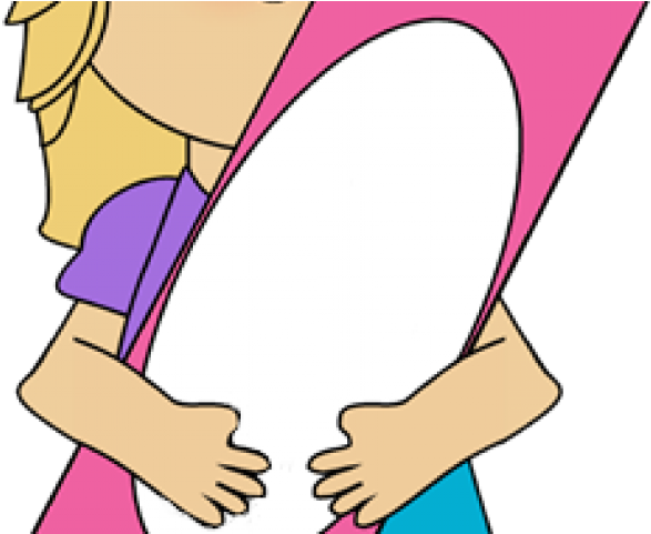 Violet Clipart Pink Crayon - She Wearing - Png Download (640x480), Png Download