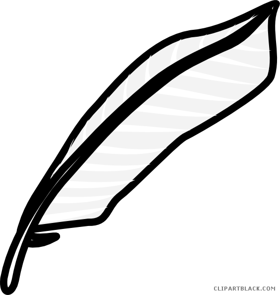 Clipartblack Com Animal Free Black White Images - Gambar Bulu Ayam Hitam Putih - Png Download (564x594), Png Download