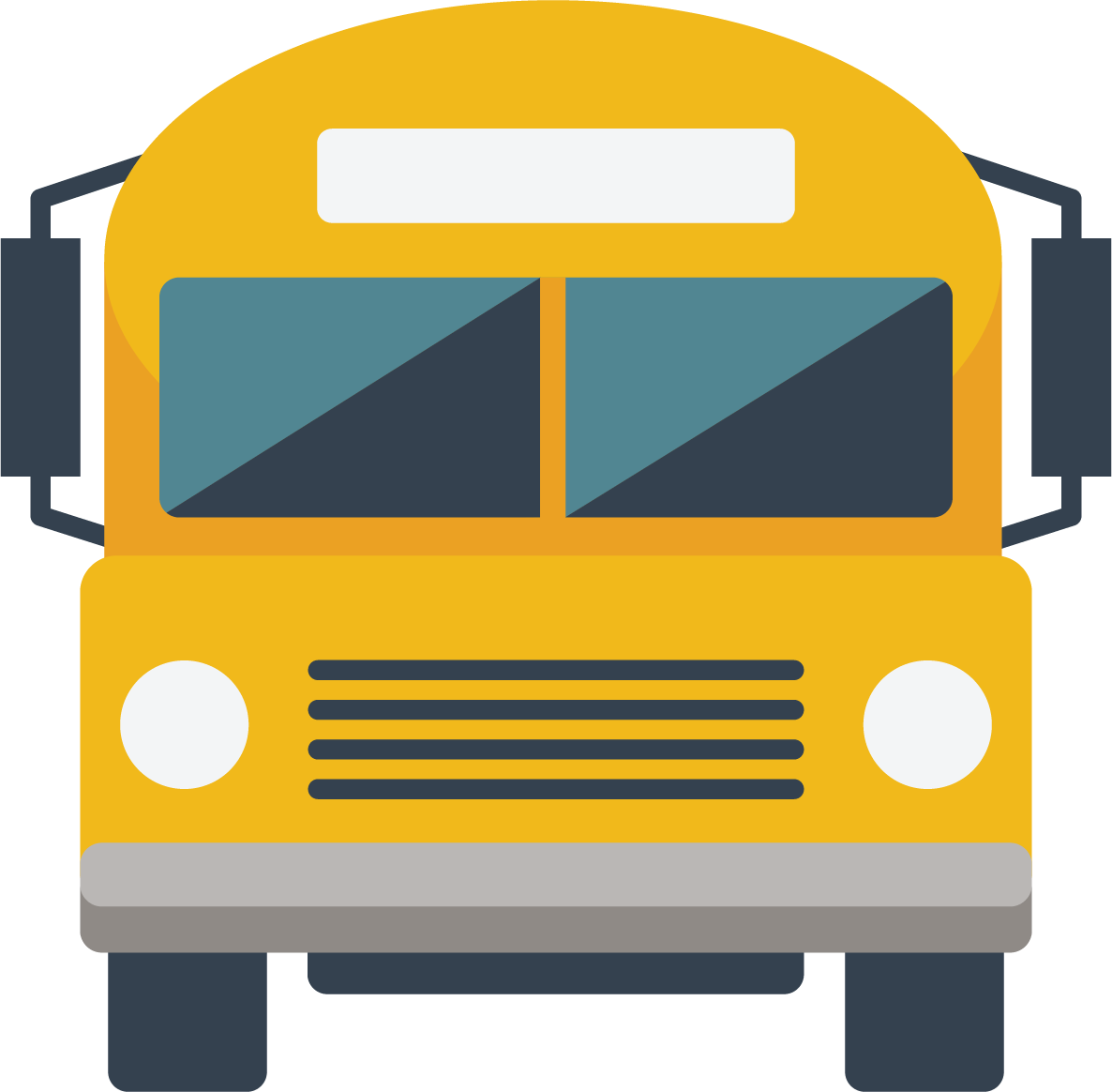 Bus Wifi Price - School Bus Clipart (1186x1164), Png Download