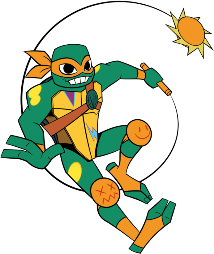 Michelangelo Rottmnt2018 By Ngtth - Television Clipart (866x923), Png Download