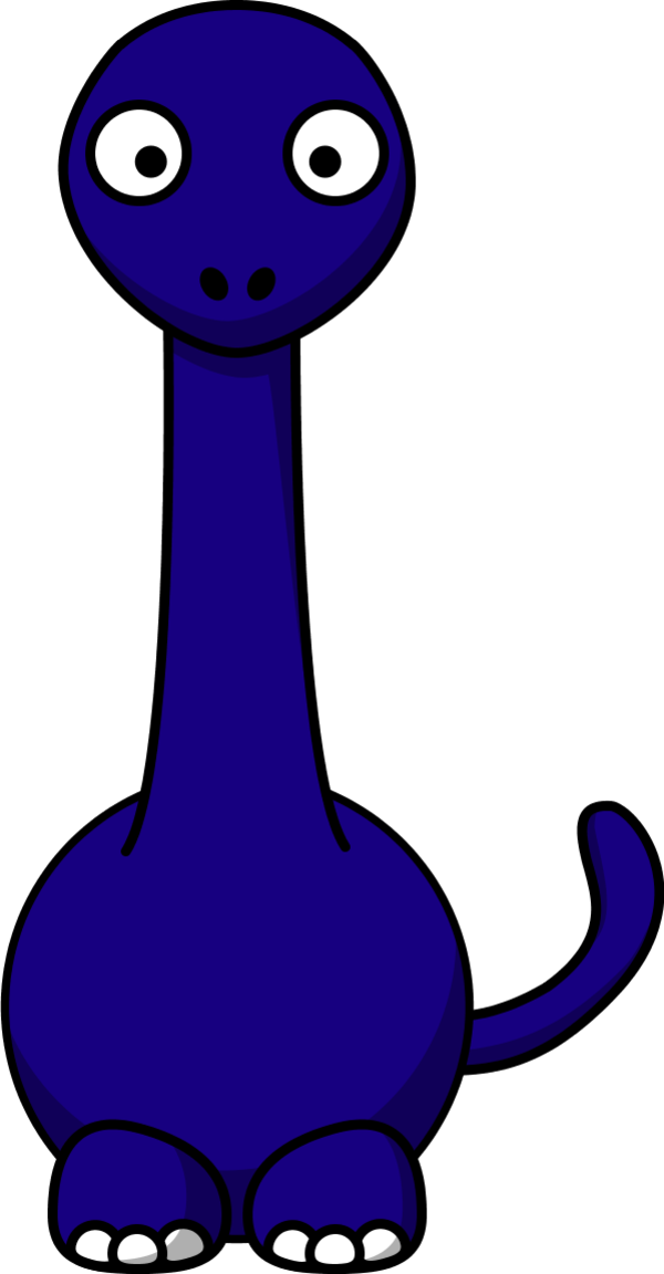 Clips Cliparts Co Cartoon Long Neck Color - Red Dinosaur Clip Art - Png Download (600x1152), Png Download