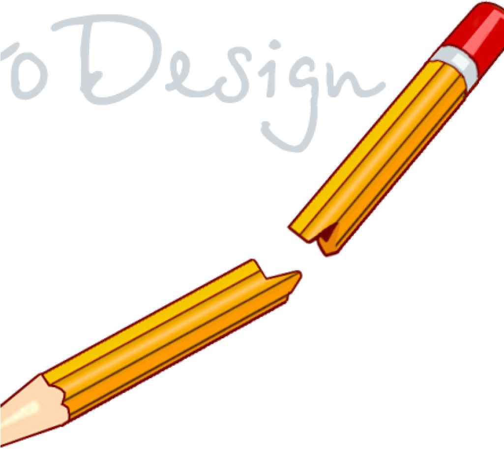 Broken Pencil Clip Art Broken Pencil Clipart Clipart Broken Pencil Transparent Png Download