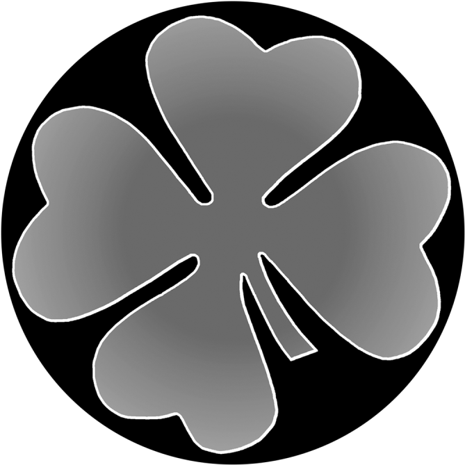 Four Leaf Clover Too - Emblem Clipart (800x800), Png Download