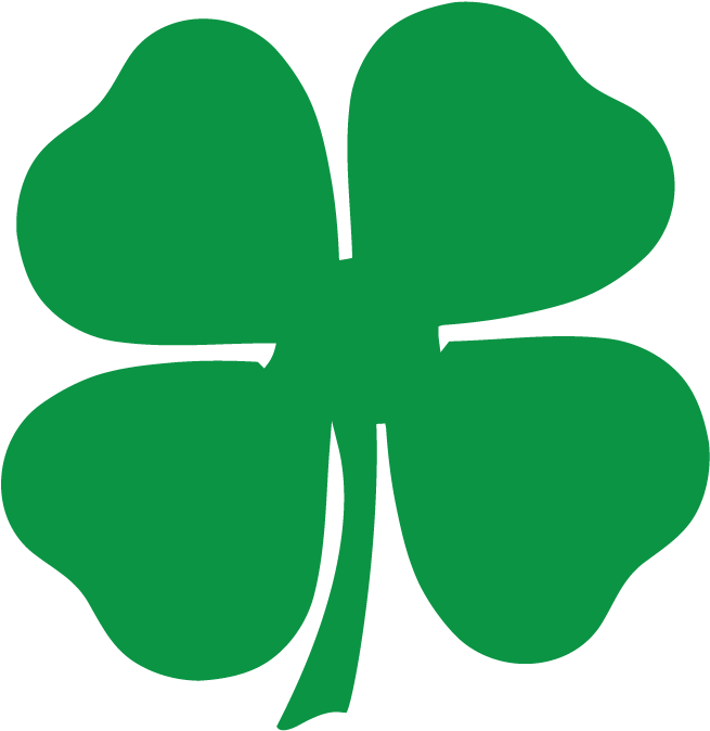 Irish Clip Neck - Four Leaf Clover Clip Art - Png Download (725x727), Png Download