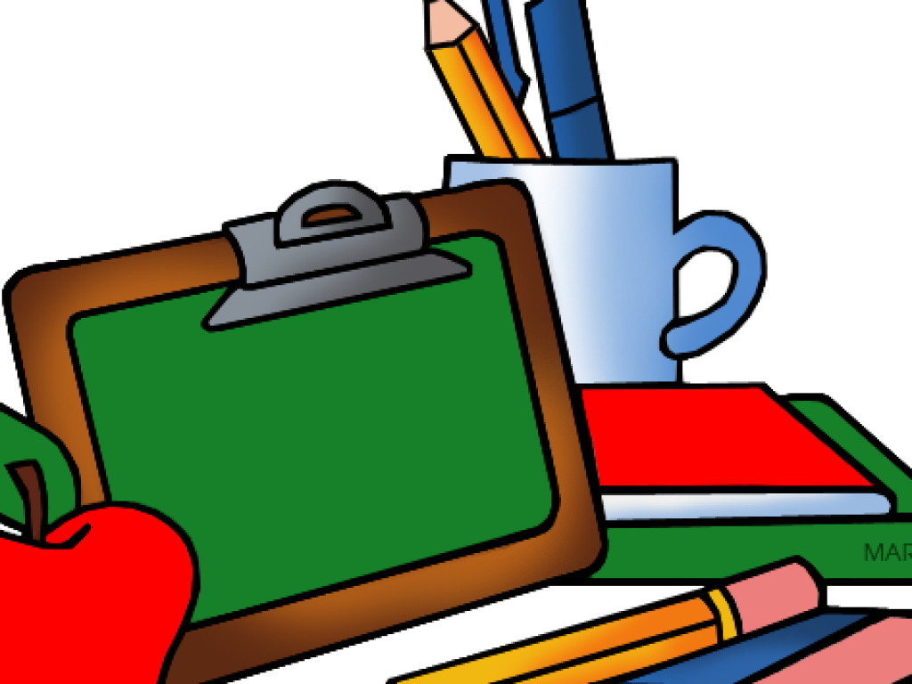 Artwork Clipart School Thing - Transparent School Supplies Clipart - Png Download (640x480), Png Download