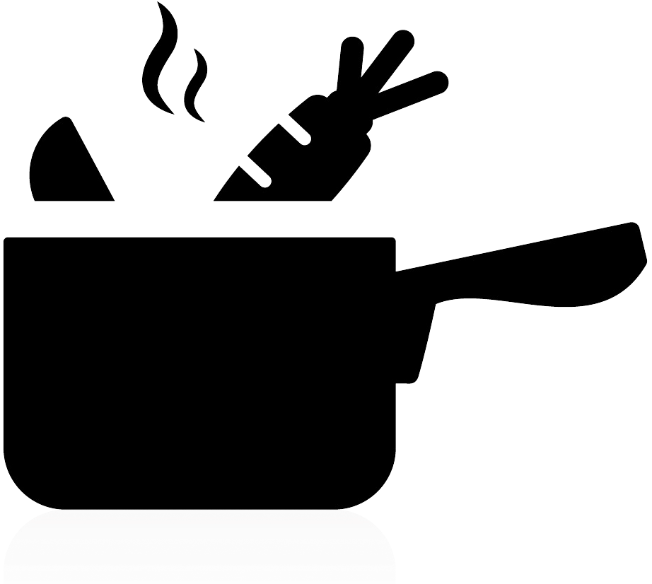 Cooking Icon - Cooking Icon Black And White Clipart (1251x929), Png Download