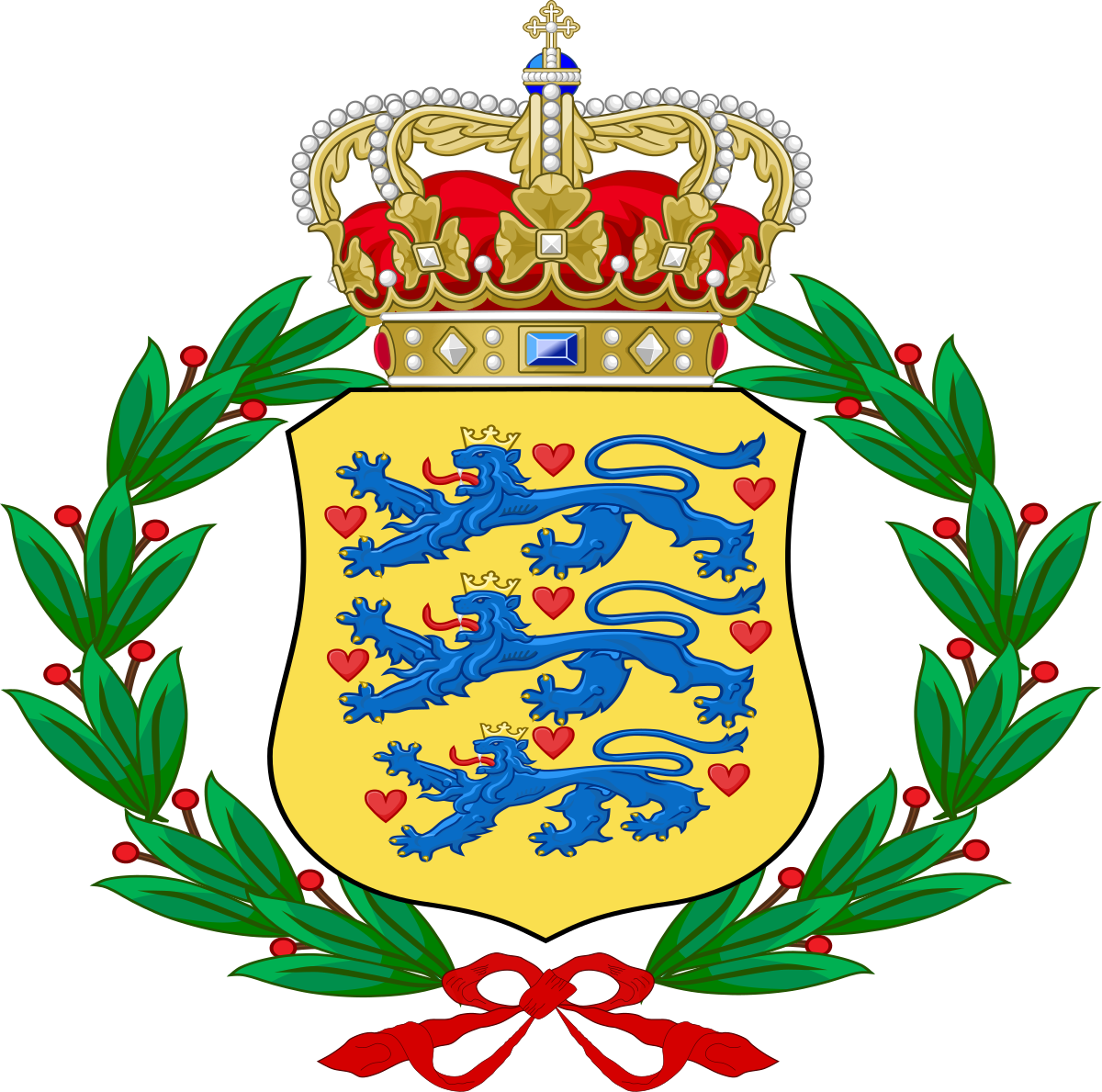 Royal Danish Army Wikipedia - Denmark, Vintage Coin - - Kingdom Of Denmark - - Europe Clipart (1200x1189), Png Download