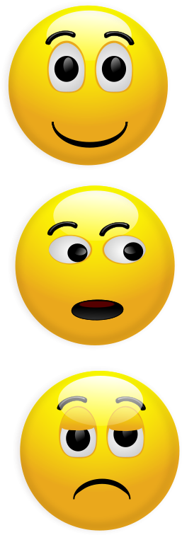 Happy Smiley Clipart (391x800), Png Download